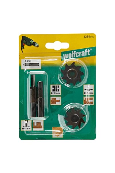 Wolfcraft Set freze universale 3254000, 30-35 mm, coadă 8 mm