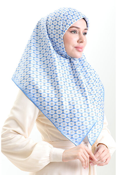 sefamerve Digital Rayon Scarf 70307-05 Indigo