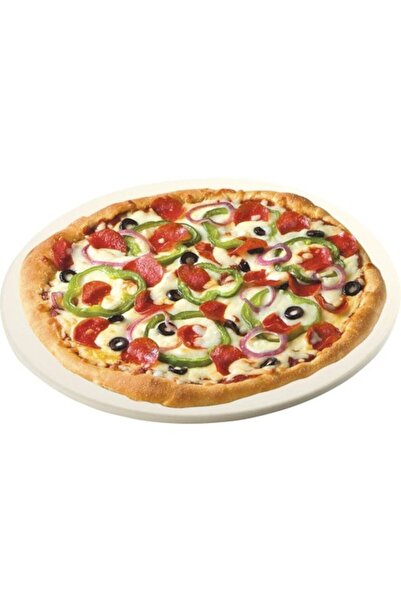 DECO Stone for Baking Pizza/Bread, Professional, Round, Beige, Ø 35.5cm