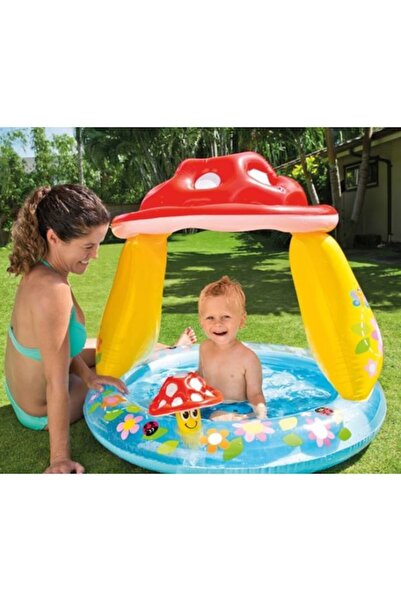 Topi Inflatable baby pool with sunshade, 100x85 cm, multicolor