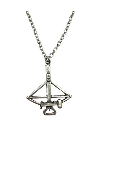 Herşey Nota Antique Crossbow (Tatar Bow) Figured Unisex Necklace – Strong, Me...