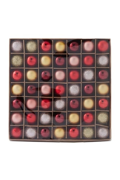 OEM Set de 49 globuri de Crăciun, plastic, multicolore, diametru 3 cm