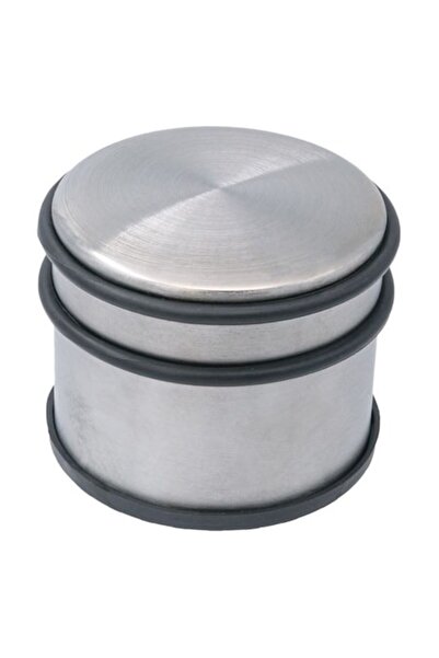 ANTBRO Opritor de ușă pentru podea Antbro® metalic cu cauciuc, argintiu, 9,5x7cm