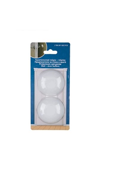 OEM Set 2 buc, opritor ușă-perete cu adeziv, AKS1109, alb, 6 cm