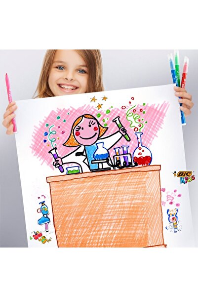 OEM Set Thin Washable Markers in Pastel Colors - Bic - 12 pcs