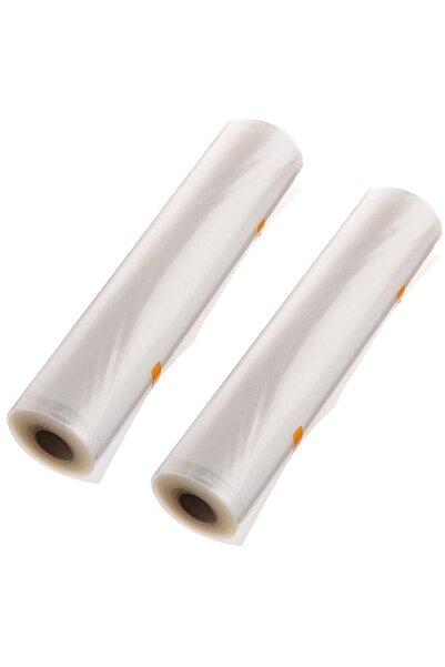 Bukate Set of 2 Vacuum Feed Rolls 0.2x15m, , Embossed, For Vacuum Machine