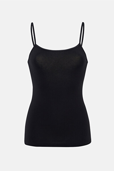 Eros Black Strappy Tank Top