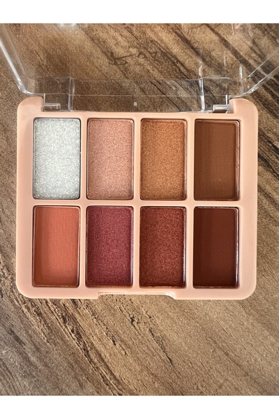 Rose 8’li göz farı mat ve ışıltı bir arada kahve tonları