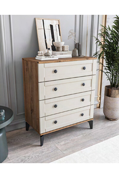 miracool Karin 4 Çekmeceli Şifonyer / %100 MDF / Ücretsiz Kurulum - Teslimat