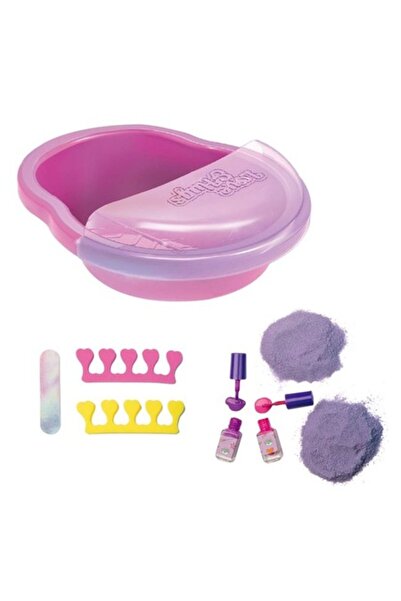 ANTBRO Set de joacă cu cadă de baie din plastic pentru manichiură și pedichiură cu diverse accesorii