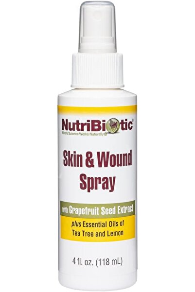 nutribiotic بخاخ للبشرة والجروح، مستخلص بذور الجريب فروت، 118 مل