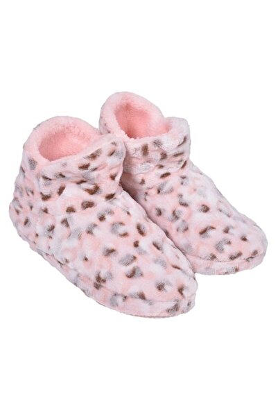 ANTBRO Botosi de casa pentru femei, imprimeu Με animal print, talpa antiderap...