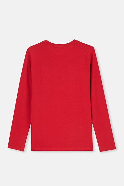 Eros Red Women's Long Sleeve Pajamas Tk.