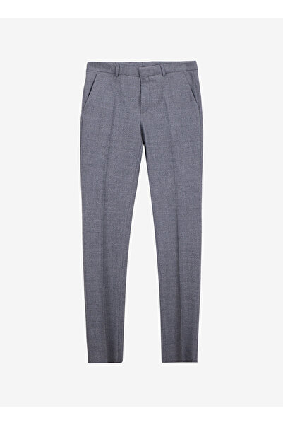 Fabrika Normal Bel Açık Paça Paça Slim Fit Gri Erkek Pantolon CITY- 2