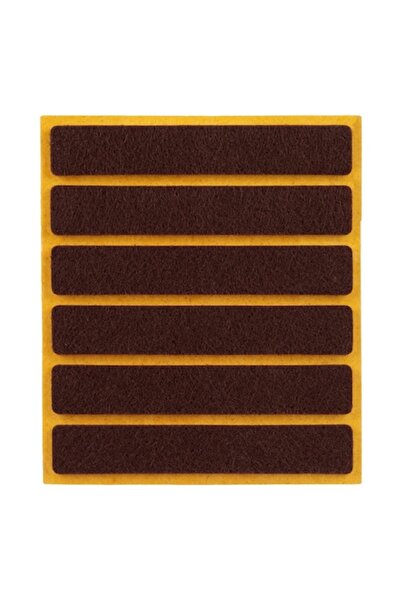 OEM Set, 6 autocolante de protecție pentru mobilă, fetru, maro, dungi, 8,6x1,...