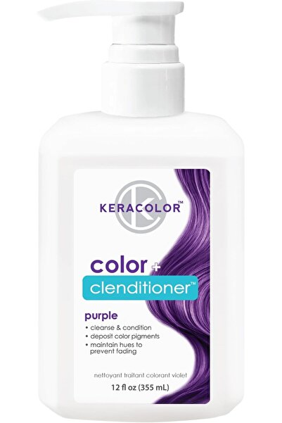 KERACOLOR بلسم ترسيب اللون، غسول ملون، أرجواني، 12 أونصة سائلة