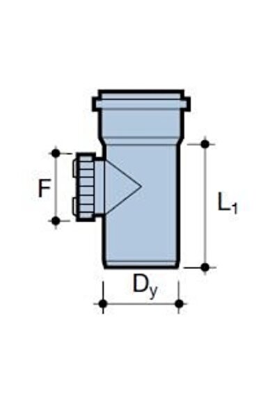 Other Soluție de curățare sanitară PVC HT 50 mm, culoare cenușie, rezistentă la căldură