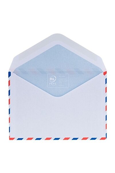 ANTBRO Set 25 correspondence envelopes Air with adhesive, white with red/blue...