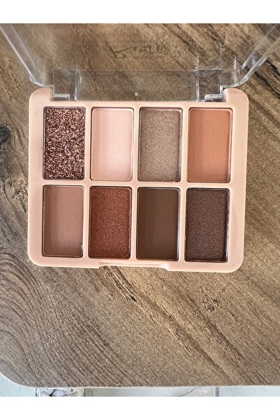 Rose 8’li göz farı mat ve ışıltı bir arada kahve tonları