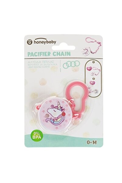 NO BRAND Clemă pentru suzetă, plastic, unicorn, 0% BPA, multicoloră