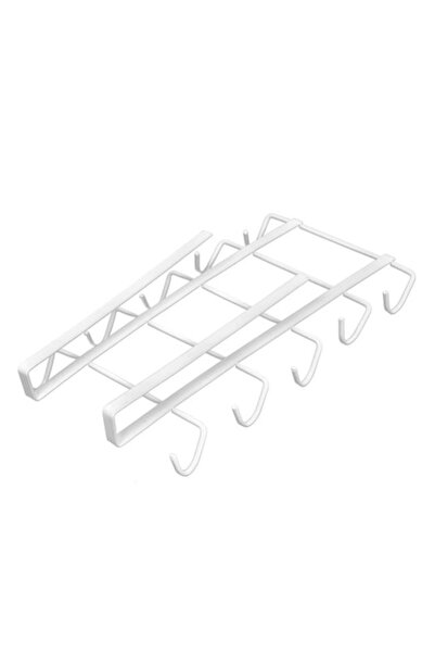 ANTBRO Organizator de căni suspendat, metalic, bucătărie, alb, 28x14cm