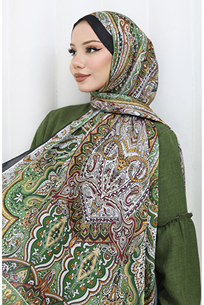 sefamerve Εθνοτικό σχέδιο Janjan Shawl 70304-06 Πράσινο Πλακάκι