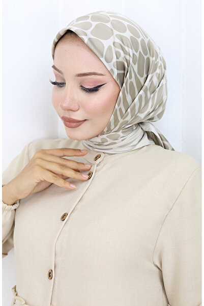 sefamerve Dijital Rayon Eşarp 70302-13 Bej
