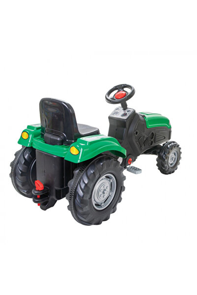 PİLSAN Pedal tractor for children, Mega Green, with adjustable seat, horn, maximum permissible load