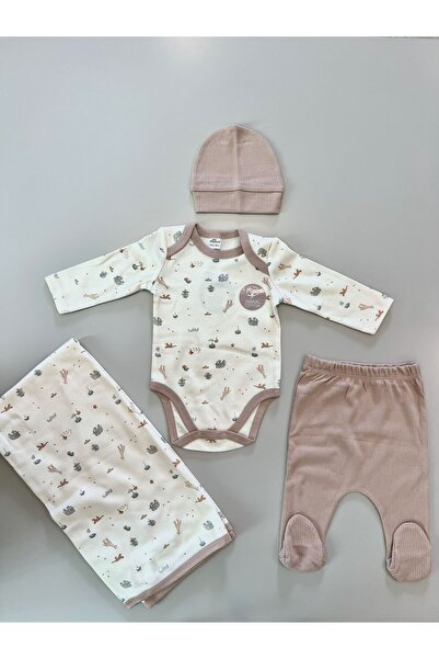 Luna Kids Store Baby Safari 4-Piece Body Set with Blanket