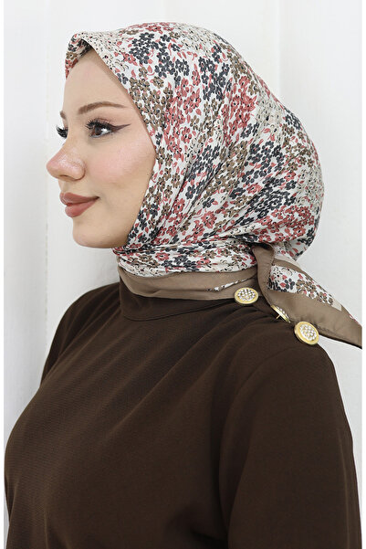 sefamerve Dijital Rayon Eşarp 70300-07 Bej Pudra