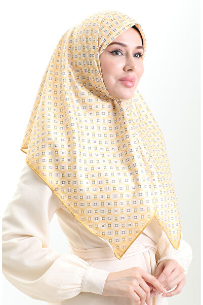 sefamerve Eșarfă digitală din raion 70307-09 Galben