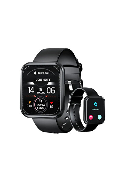 CHOETECH Ceas inteligent WT001, monitorizare a stării de sănătate, ecran de 1,91", IP67, negru