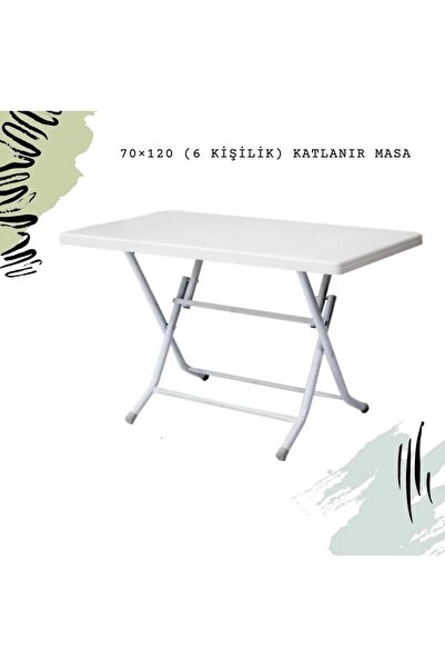 regnum plastik 70*120 Katlanır Beyaz Masa