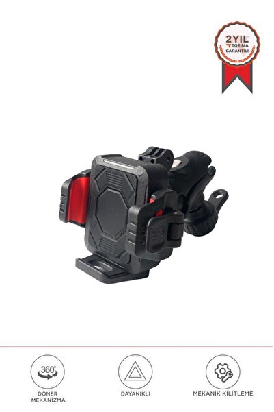 Torima Telefon Tutucu 360 Derece Dönebilen Motorsiklet Oto Aksesuarları JX063...