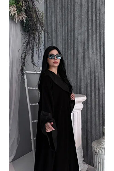 myshaden عباية مخملية أنيقة