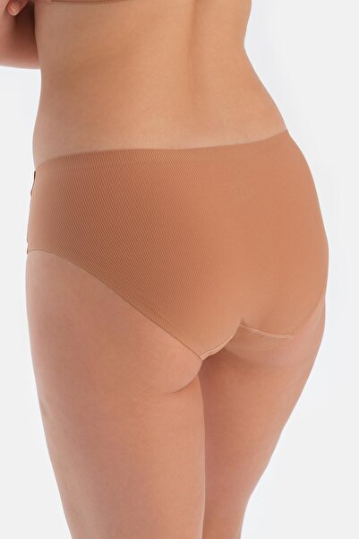 Eros Καφέ πλέξη ριμπ Hipster εσώρουχα