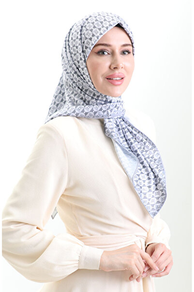 sefamerve Digital Rayon Scarf 70307-08 Gray