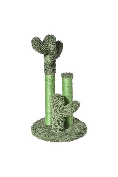 ANTBRO ® Suport de joacă în formă de cactus pentru pisici cu 2 coloane din fr...