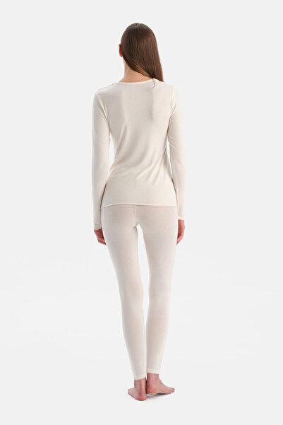 Eros Ecru Modal Cashmere Leggings