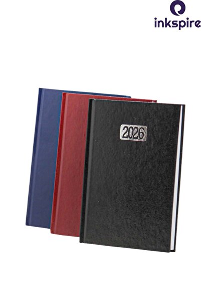 inkspire 2026 Ajanda Sert Kapaklı Suni Deri Ciltli 14X20 Cm Çizgili 1 Adet Gü...