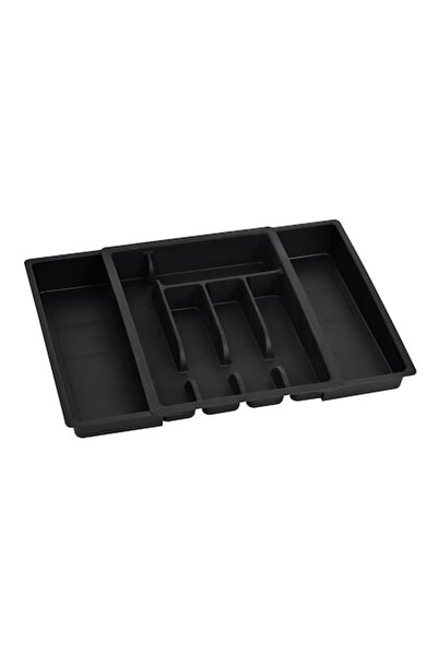 OEM Suport extensibil pentru tacâmuri, plastic, 29-48 x 38 x 6,5 cm, negru