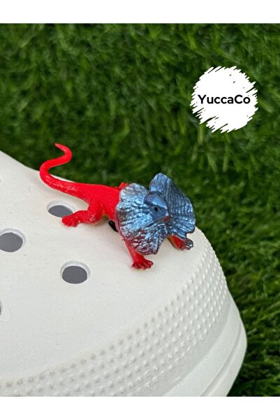 Crocs Fırfırlı Kertenkele Üç Boyutlu Terlik Süsü/Sürüngen 3D Jibbtiz/Crocs Charm