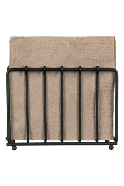 ANTBRO Metal Napkin Holder, Black, 13x4.5x10cm