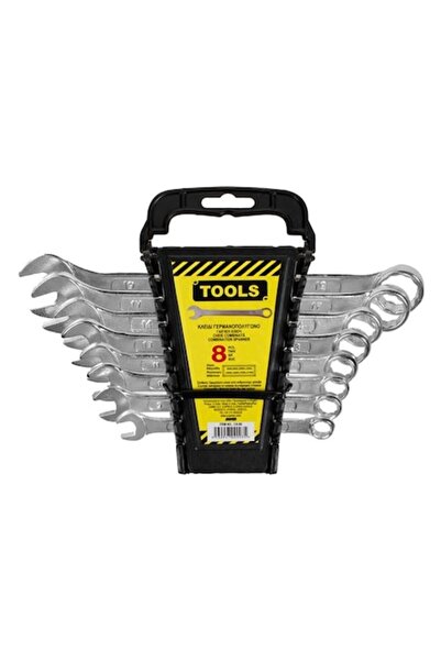 ANTBRO Set 8 chei fixe/combinate Antbro®, dimensiuni 19, 17, 14, 13, 11, 10, ...