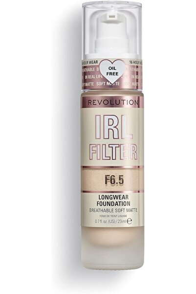 Revolution Beauty London كريم أساس IRL Filter Longwear - تغطية متوسطة إلى كاملة - 23 مل F 6.5