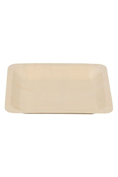 ANTBRO Set 6 Farfurii din lemn Antbro®, din materiale reciclabile 100%, 18x18cm