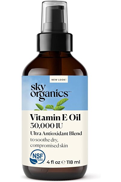 sky organics زيت فيتامين E 36000 وحدة دولية من 4 أونصة
