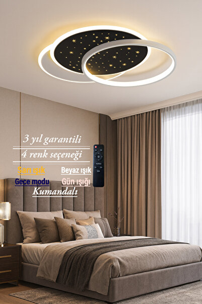 Lucent Avize Lucent Plafonyer Modern Üç Halkalı Desenli Avize