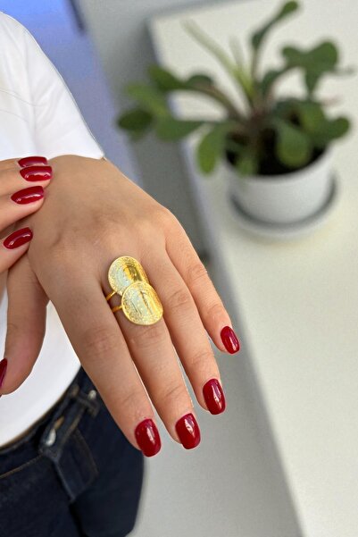 Utku Kuyumculuk 22 AYAR İKİ ÇEYREKLİ YÜZÜK