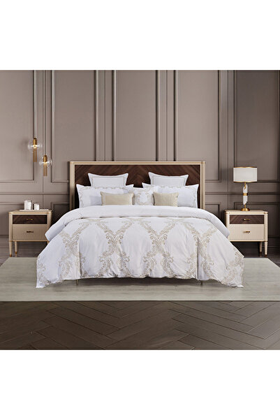 Orange Bed & Bath Barock Gold | طقم لحاف قطن 100% مزدوج 11 قطعة